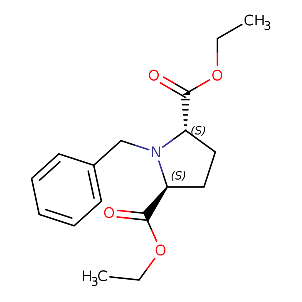 (2S,5S)-1-苄基吡咯烷-2,5-二羧酸二乙酯 50990-24-4