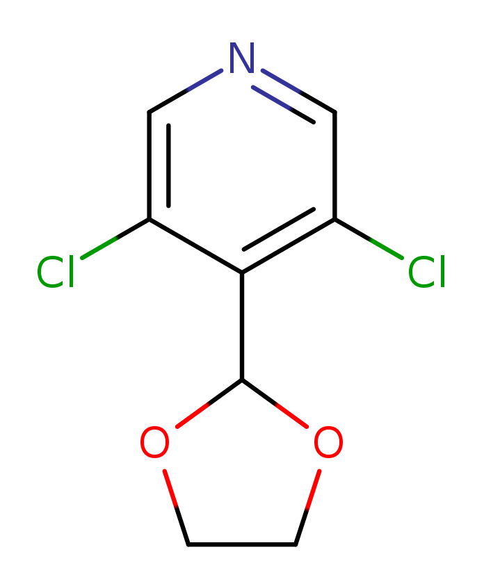3,5-二氯-4-(1,3-二氧杂环戊烷-2-基)吡啶 204862-73-7
