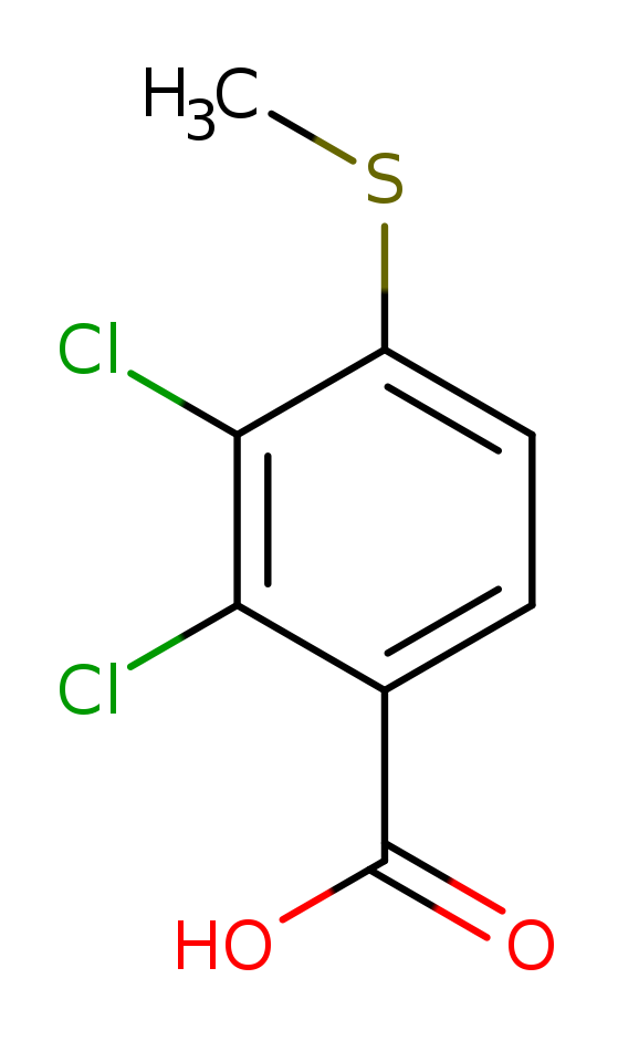 2,3-二氯-4-(甲硫基)苯甲酸 105917-74-6