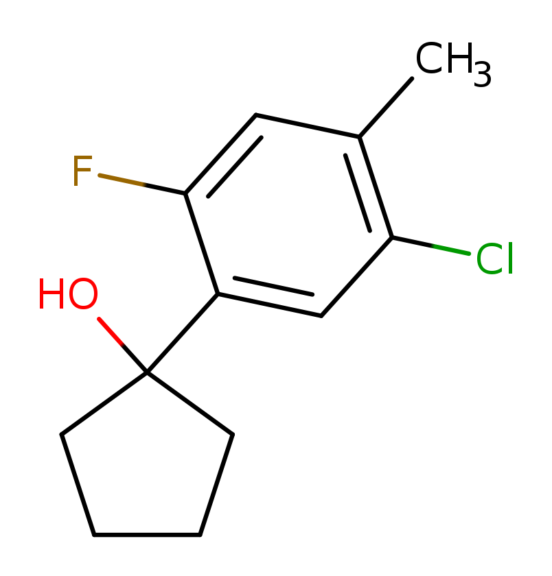 1-(5-氯-2-氟-4-甲基苯基)环戊醇 2918829-48-6