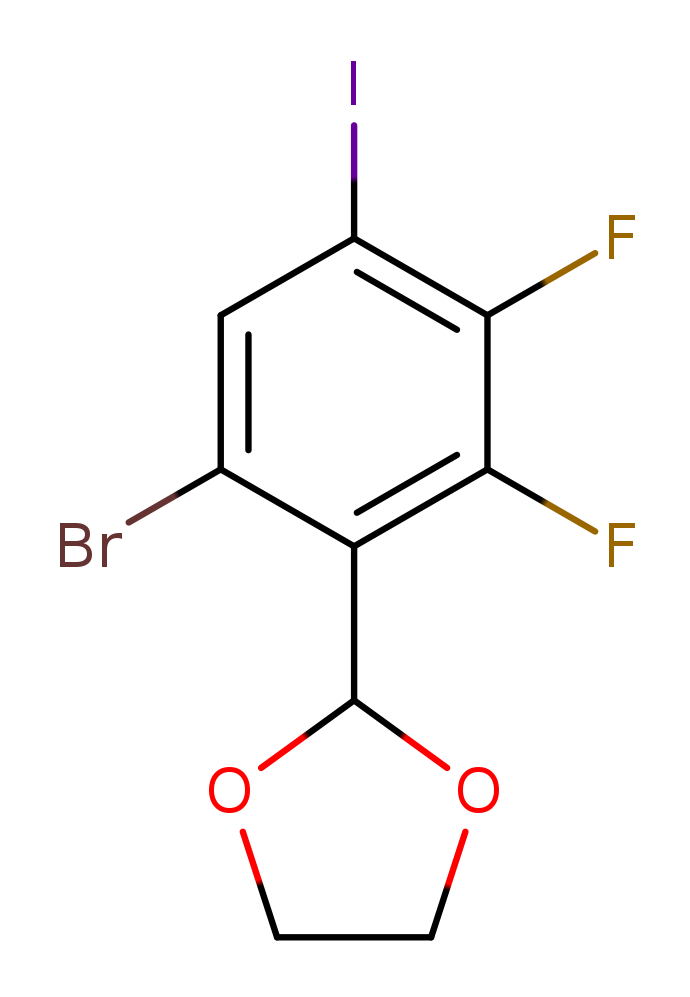 2-(6-溴-2,3-二氟-4-碘苯基)-1,3-二氧戊环 2921893-68-5 