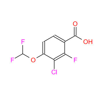2384278-73-1；3-Chloro-4-(difluoromethoxy)-2-fluorobenzoic acid；3-Chloro-4-(difluoromethoxy)-2-fluorobenzoic acid