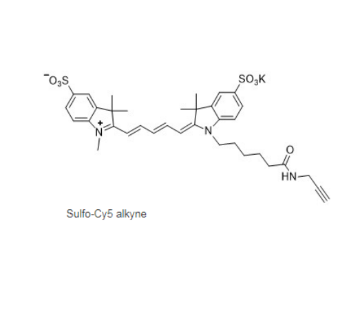 1617497-19-4，Sulfo Cy5 alkyne，水溶CY5-炔基