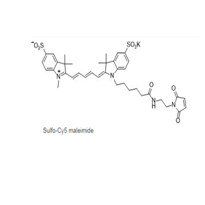 2242791-82-6，Sulfo-Cy5 MAL，水溶CY5马来酰亚胺