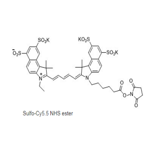 442912-55-2，Sulfo Cy5.5 NHS ester，磺化Cy5.5 NHS活化酯