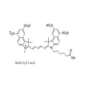 2183440-68-6，sulfo-Cy5.5 carboxylic acid，水溶CY5.5-羧基