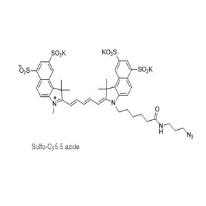 2382994-65-0，Sulfo-Cyanine5.5 azide，水溶CY5.5叠氮