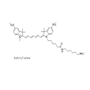 2236573-39-8，Sulfo Cyanine7 amine，水溶cy7 氨基，Sulfo Cy7 NH2