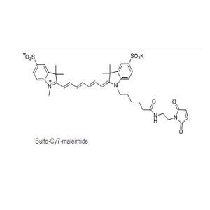 1422279-40-0，Sulfo-Cy7 maleimide，水溶Cy7马来酰亚胺