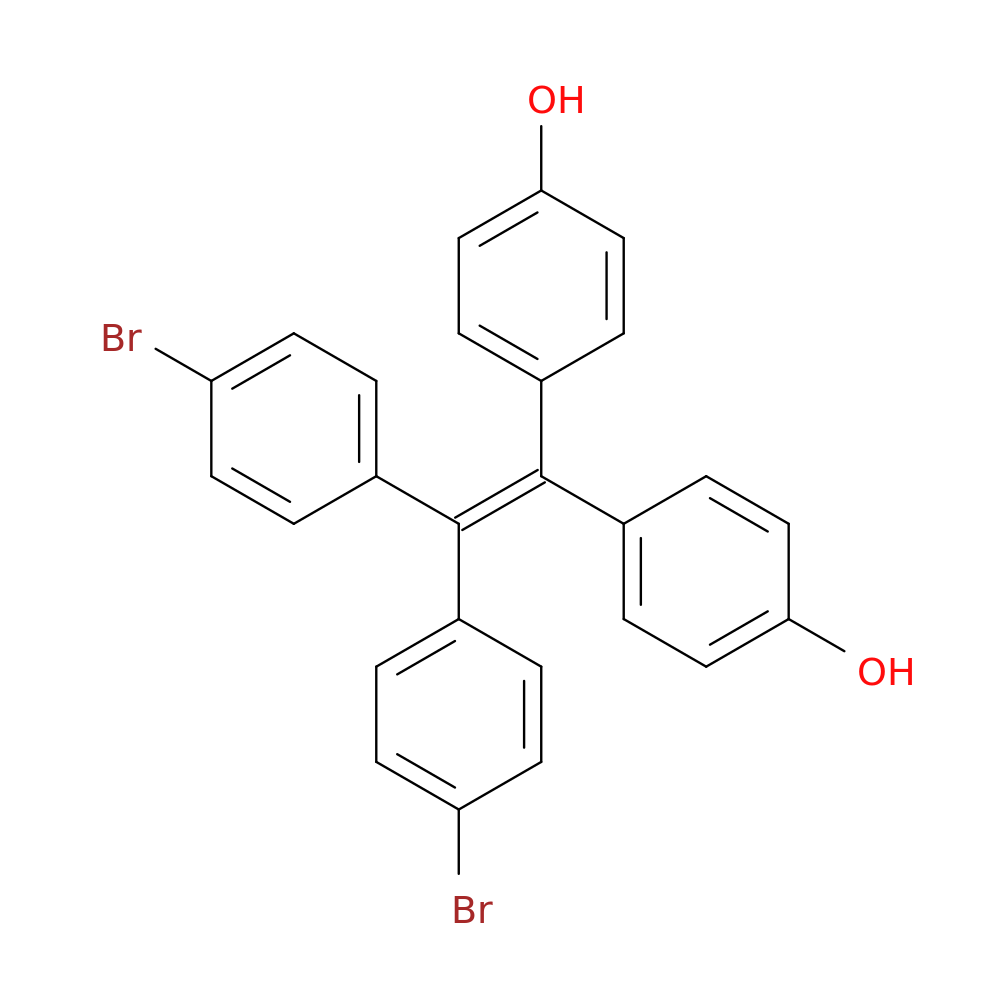 4,4'-(2,2-双(4-溴苯基)乙烯-1,1-二基)二苯酚  2029185-29-1