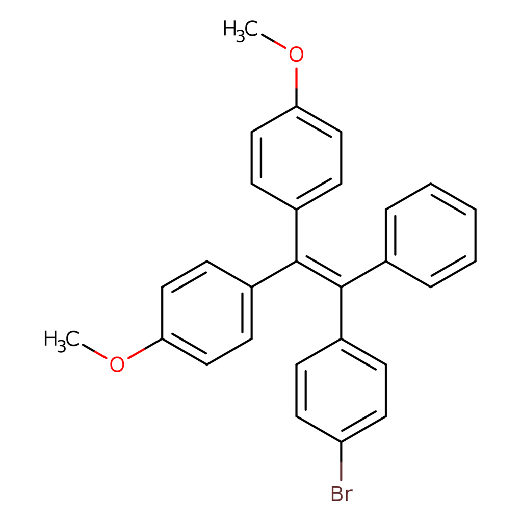 1-(4-溴苯基)-2,2-二(4-甲氧基苯基)-1-苯乙烯 1378502-33-0