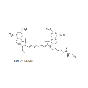 Sulfo-Cy7.5 alkyne，水溶Cy7.5炔基
