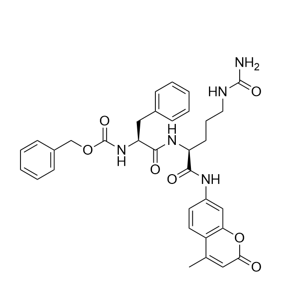 苄氧羰基-L-苯丙氨酰-L-瓜氨酰-7-氨基-4-甲基香豆素，92745-52-3，Z-Phe-Cit-AMC，杭州固拓生物多肽合成定制物美价廉