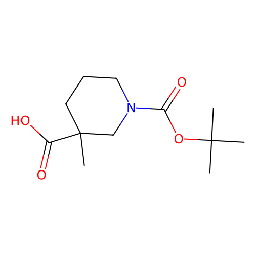 aladdin 阿拉丁 T176713 1-[(叔丁氧基)羰基] -3-甲基哌啶-3-羧酸 534602-47-6 ≥97%
