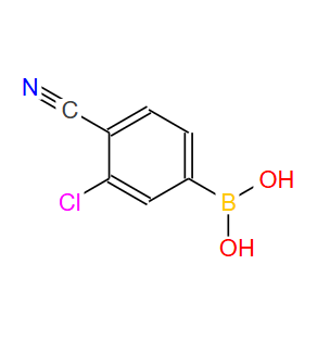 1008415-02-8；3-氯-4-氰基苯硼酸；3-CHLORO-4-CYANOPHENYLBORONIC ACID
