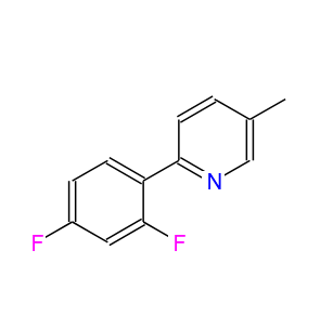 2-(2,4-二氟苯基)-5-甲基吡啶  583052-21-5  2-(2,4-Difluorophenyl)-5-methylpyridine