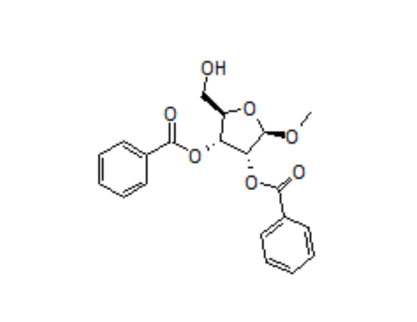 二苯甲酸[(2R,3R,4R,5R)-2-(羟甲基)-5-甲氧基四氢呋喃-3,4-二基]酯 33208-42-3