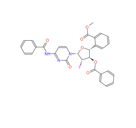 N-[1-[3,5-二-O-苯甲酰基-2-脱氧-2-氟-BETA-D-阿拉伯呋喃糖基]-1,2-二氢-2-氧代-4-嘧啶基]苯甲酰胺