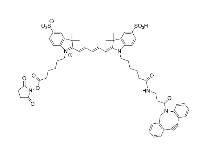 Cy5 DBCO NHS Ester；花菁染料Cy5-二苯并环辛炔-琥珀酰亚胺酯