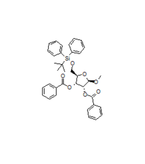 163152-36-1 二苯甲酸[(2R,3R,4R,5R)-2-[[(叔丁基二苯基硅基)氧基]甲基]-5-甲氧基四氢呋喃-3,4-二基]酯