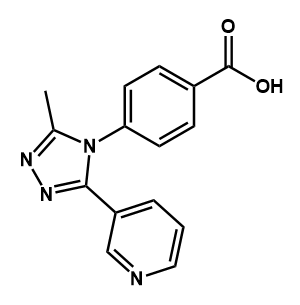 4-(3-甲基-5-(吡啶-3-基)-1,2,4-三唑-4-基)苯甲酸