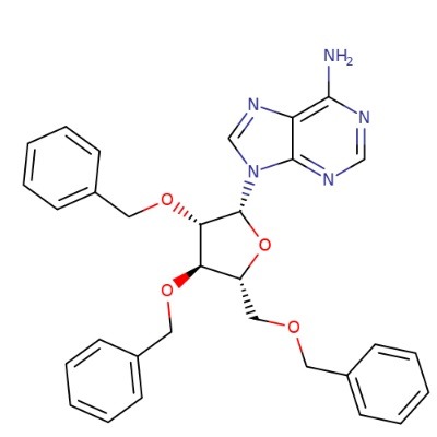 aladdin 阿拉丁 T345340 9-（2'，3'，5'-三-O-苄基-β-D-阿拉伯呋喃糖基）腺嘌呤 3257-73-6 ≥95%