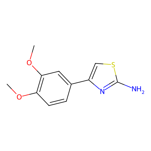 aladdin 阿拉丁 D170749 4-(3,4-二甲氧基苯基)噻唑-2-胺 51837-85-5 ≥97%