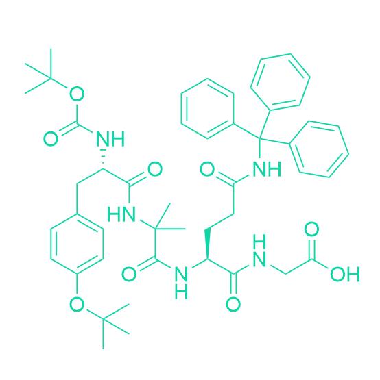 220P334 Boc-Tyr(tBu)-Aib-Gln(Trt)-Gly-OH 2612237-79-1.png