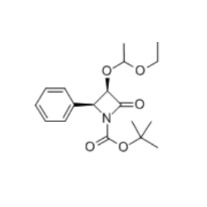 (3R,4S)-3-(1-乙氧乙氧基)-2-氧-4-苯基-吖丁啶羧酸叔丁基酯；201856-57-7