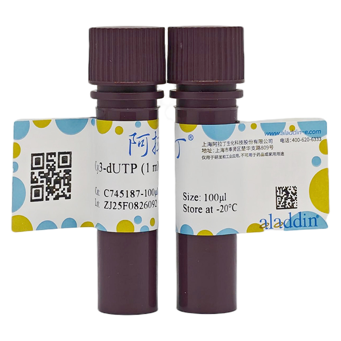 aladdin 阿拉丁 C745187 Cy3-dUTP (1 mM) 2365531-99-1 BioReagent, 分子生物学级, 无菌, for DNA and RNA applications, ≥95%, 1mM