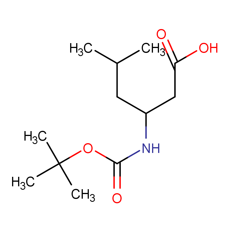 (R)-3-((叔丁氧羰基)氨基)-5-甲基己酸 146398-18-7