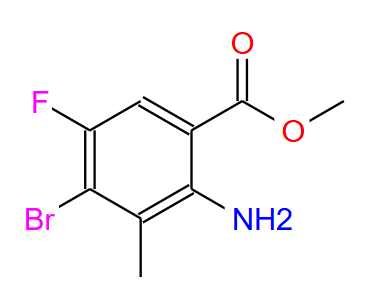 2-氨基-4-溴-5-氟-3-甲基苯甲酸甲酯 1878216-32-0