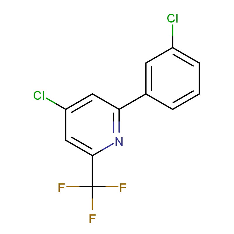4-氯-2-(3-氯苯基)-6-(三氟甲基) 吡啶 1606977-01-8