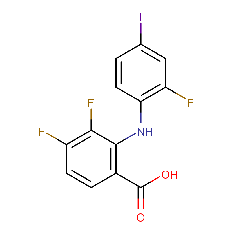 3,4-二氟-2-((2-氟-4-碘苯基)氨基)苯甲酸 391211-97-5