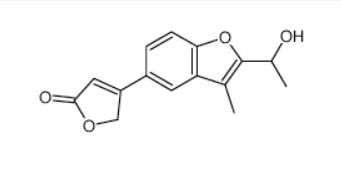 4-[2-(1-羟基乙基)-3-甲基-1-苯并呋喃-5-基]-5H-呋喃-2-酮 3448-13-3