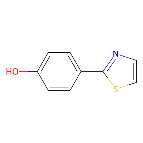 aladdin 阿拉丁 T304703 2-(4-羟基苯基)噻唑 81015-49-8 ≥97%