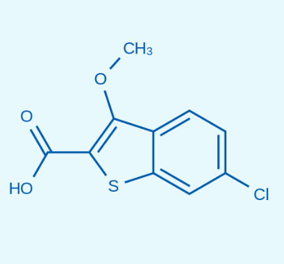 6-氯-3-甲基苯并[b]噻吩-2-甲酸  1624260-45-2