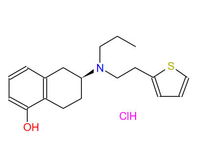 R)-5,6,7,8-四氢-6-[丙基[2-(2-噻吩基)乙基]氨基]-1-萘酚盐酸盐；125572-92-1；