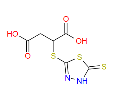 2-(5-巯基 -1,3,4-噻二唑-2-硫代)琥珀酸；125605-97-2；