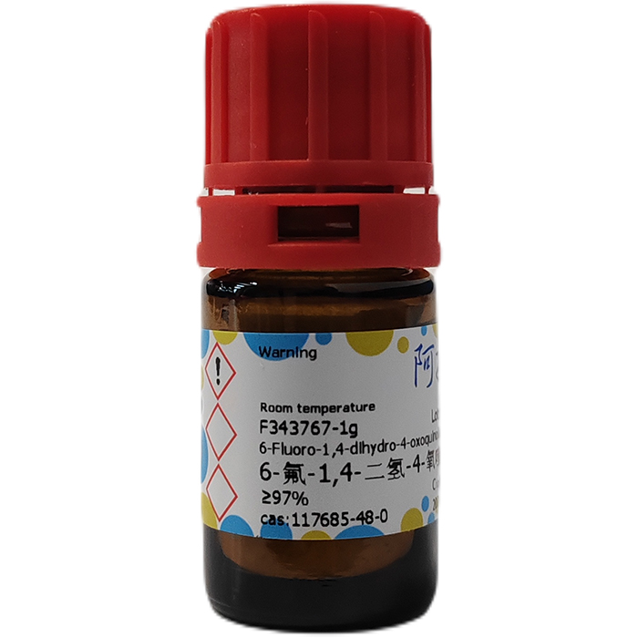aladdin 阿拉丁 F343767 6-氟-1,4-二氢-4-氧喹啉-3-羧酸 117685-48-0 ≥97%