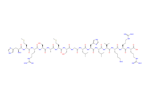 HIS-MET-ARG-SER-ALA-MET-SER-GLY-LEU-HIS-LEU-VAL-LYS-ARG-ARG；125911-68-4；