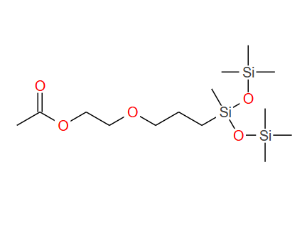 2-[乙酰氧基(聚氧乙烯)丙基]七甲基三硅氧烷；125997-17-3；