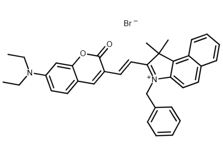 3-[(E)-2-(3-苄基-1,1-二甲基苯并[e]吲哚-3-鎓-2-基)乙烯基]-7-(二乙氨基)色烯-2-酮溴化物