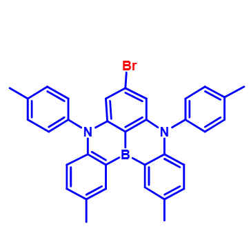 7-溴-2,12-二甲基-5,9-二对甲苯基-5,9-二氢-5,9-二氮杂-13b-硼杂萘并[3,2,1-de]蒽