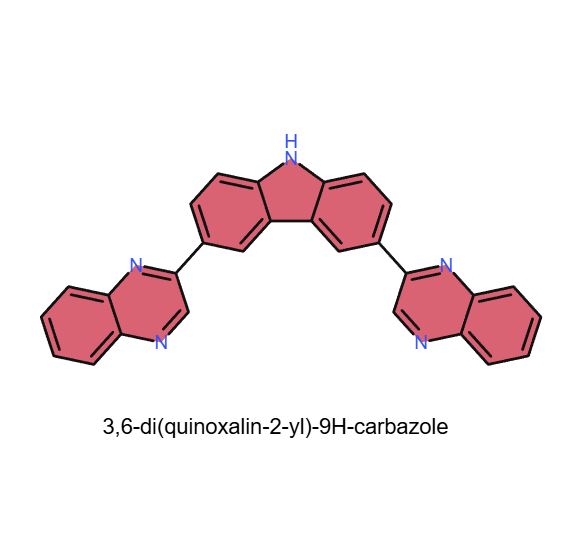 3,6-二(喹喔啉-2-基)-9H-咔唑