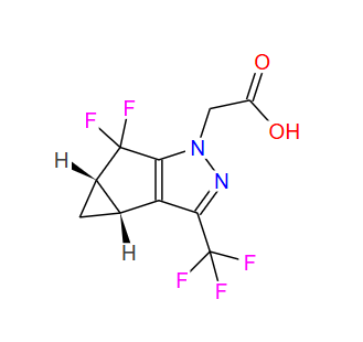 2-((3bR,4aS)-5,5-二氟-3-(三氟甲基)-3b,4,4a,5-四氢-1H-环丙烷[3,4]环戊[1,2-c]吡唑-1-基)乙酸