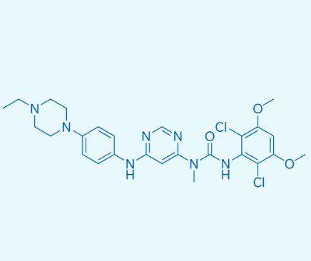 872511-34-7 3-(2,6-二氯-3,5-二甲氧基苯基)-1-(6-((4-(4-乙基哌嗪-1-基)苯基)氨基)嘧啶-4-基)-1-甲基脲
