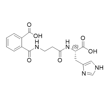 杂质D   (S)-2-(3-邻苯甲单酰胺基丙酰胺基)-3-(1H-咪唑-4-基)丙酸