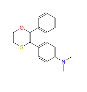 N,N-dimethyl-4-(6-phenyl-2,3-dihydro-1,4-oxathiin-5-yl)aniline