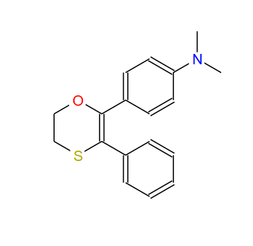 Benzenamine, 4-(5,6-dihydro-3-phenyl-1,4-oxathiin-2-yl)-N,N-dimethyl-